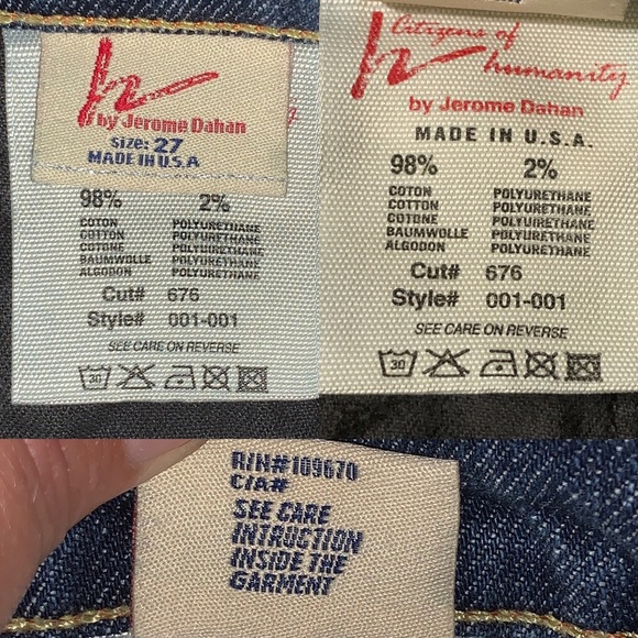 CITIZENS OF HUMANITY Kelly #001 Lightly Distressed Bootcut Stretch Jeans SZ 27 - Picture 11 of 13